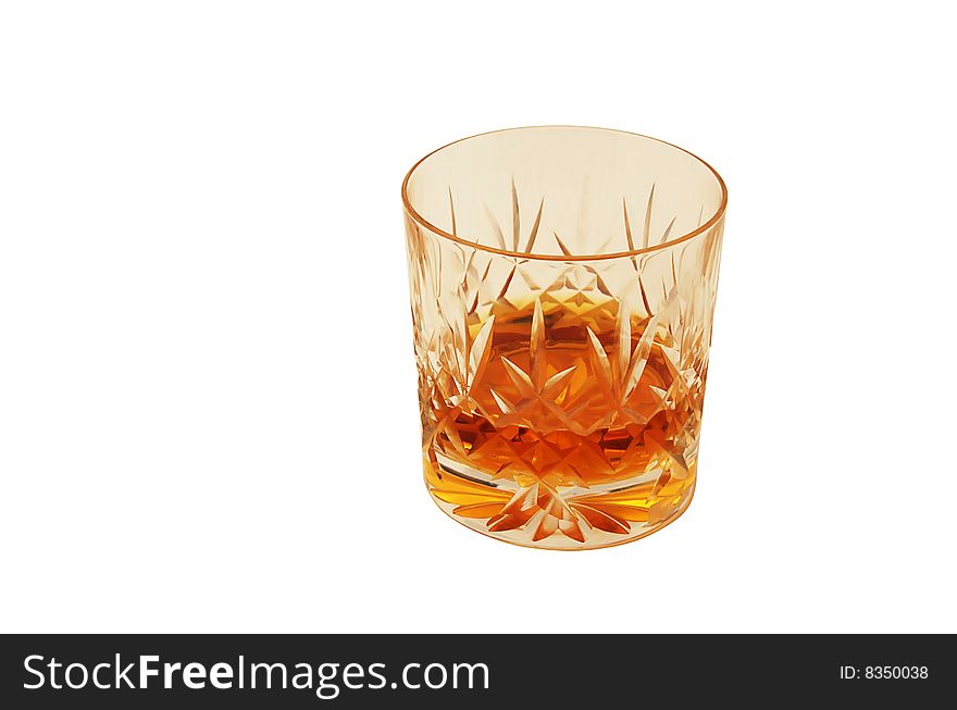 Glass with whiskey