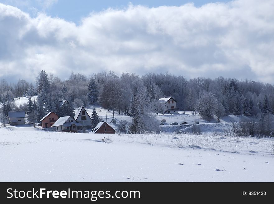 Mountain Tara, one of the winter tourism centers in Serbia.