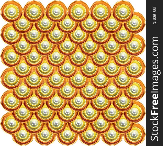 Image. Star and circle based abstract tile pattern 10. Image. Star and circle based abstract tile pattern 10