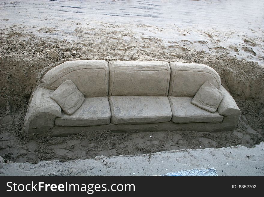 Sofa In The Sand