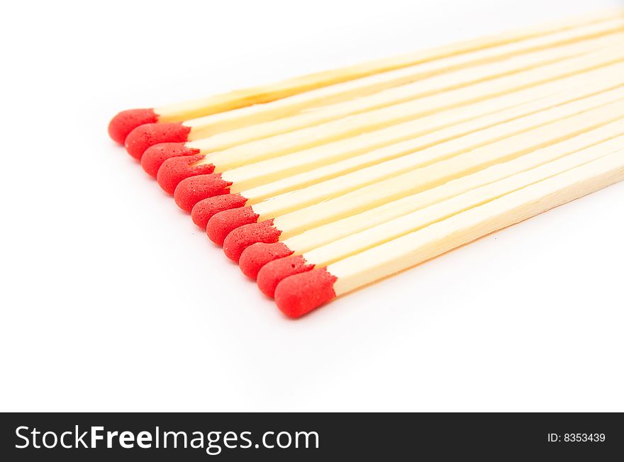 Matches isolated on white background