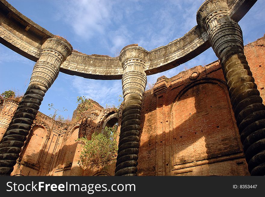 A ruined fort.