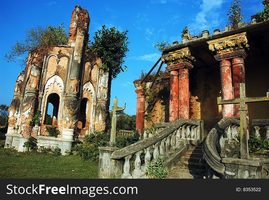 A historical ruined fort in India. A historical ruined fort in India.