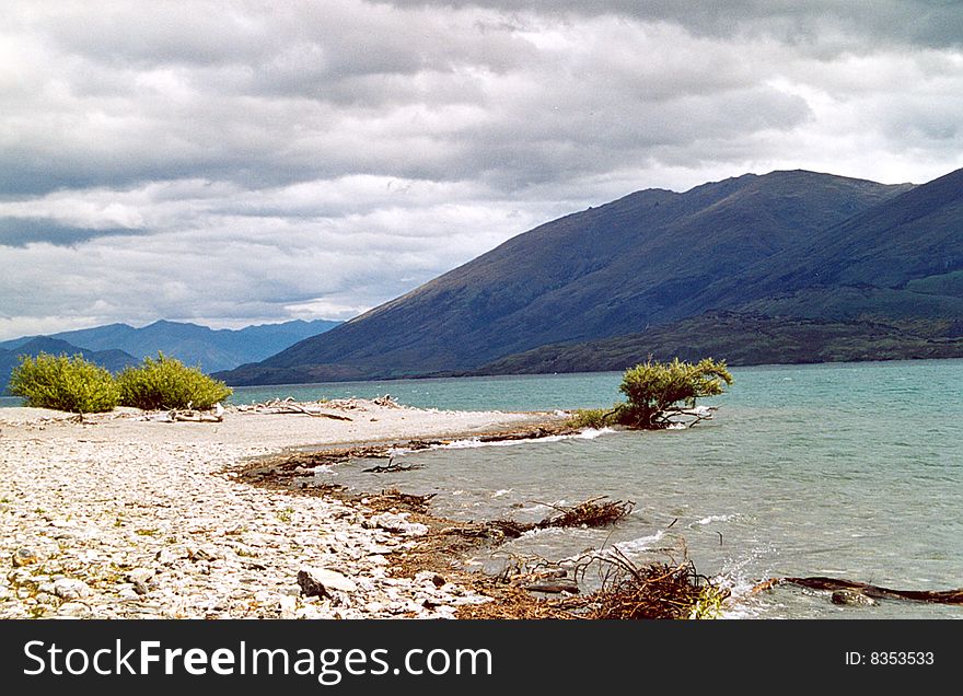 Look on the lake Paringa, south island , New Zealand