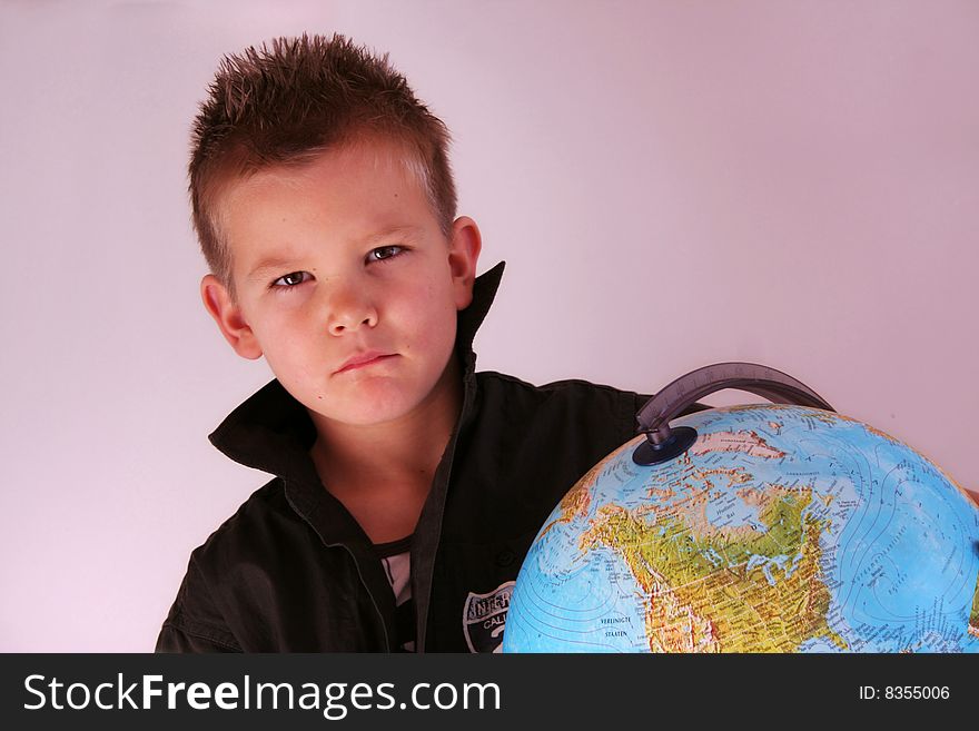 Boy With Globe