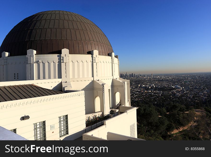 The astronomical observatory in Los Angeles, California