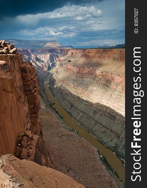 Colorado River and Grand Canyon at Toroweap