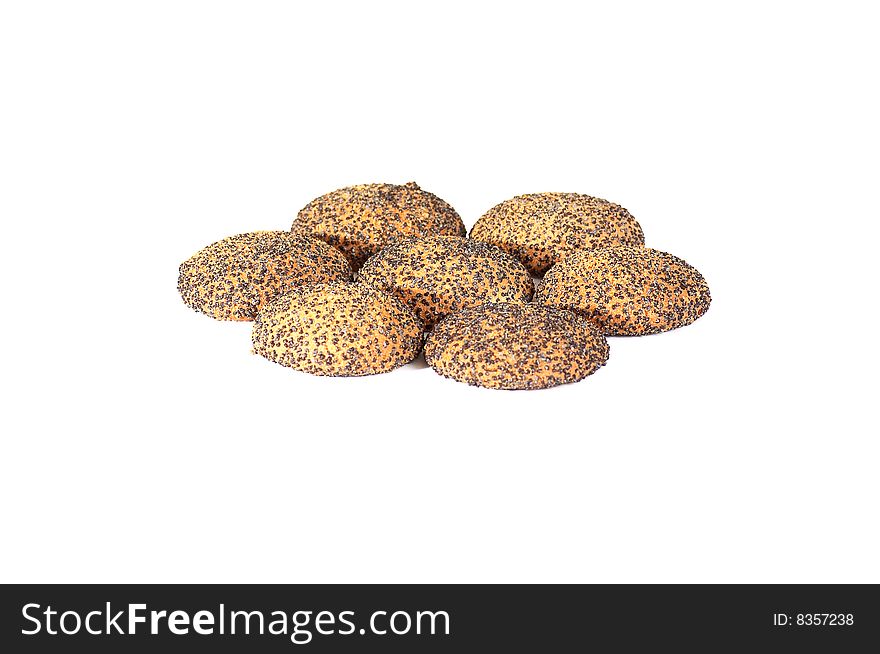 Tasty cookie isolated on a white background. Tasty cookie isolated on a white background.