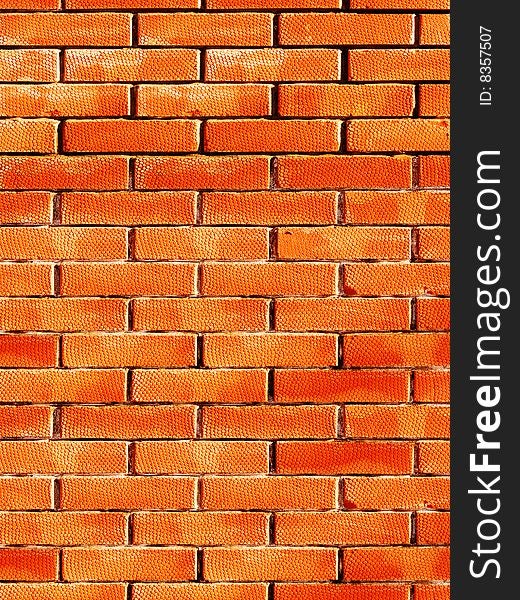 Relief on a brick surface аbstract background