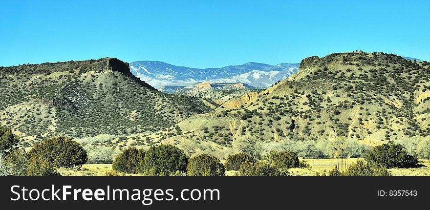 Northern New Mexico mountains near Bandelier National Forest. Northern New Mexico mountains near Bandelier National Forest