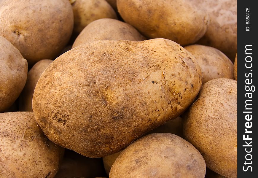 Abstract background from potato tubers