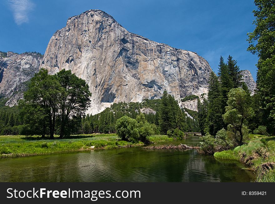 El Capitan from the Merced River in Yosemite National Park