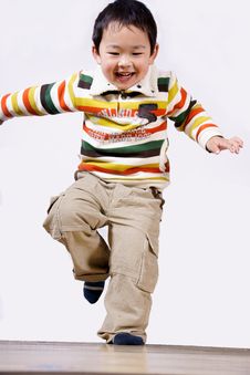 Boy Jumping And Laughing Royalty Free Stock Photo Boy Jumping And Laughing Royalty Free Stock Photo