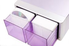 Purple CD Box Stock Photography
