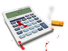 Suicide In Crisis - Calculator. Royalty Free Stock Images Suicide In Crisis - Calculator. Royalty Free Stock Images