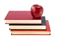 Books And Apple Royalty Free Stock Image Books And Apple Royalty Free Stock Image