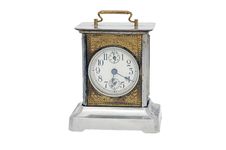 Vintage Alarm Clock Isolated On White Royalty Free Stock Photos Vintage Alarm Clock Isolated On White Royalty Free Stock Photos