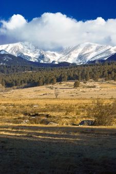 Colorado Rocky Mountains In Snow Stock Images