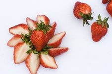 Strawberries Slices Royalty Free Stock Photos