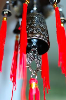 Old Chinese Bronze Bell. Royalty Free Stock Photos