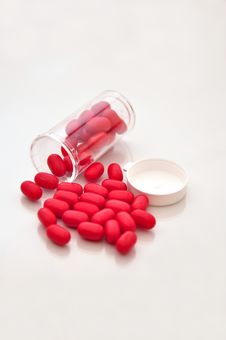 Red And Green Pills Stock Photos