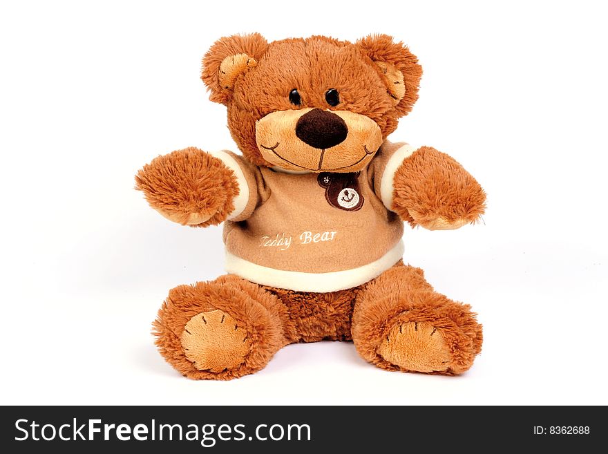 Teddy bear isolated on white background. Teddy bear isolated on white background