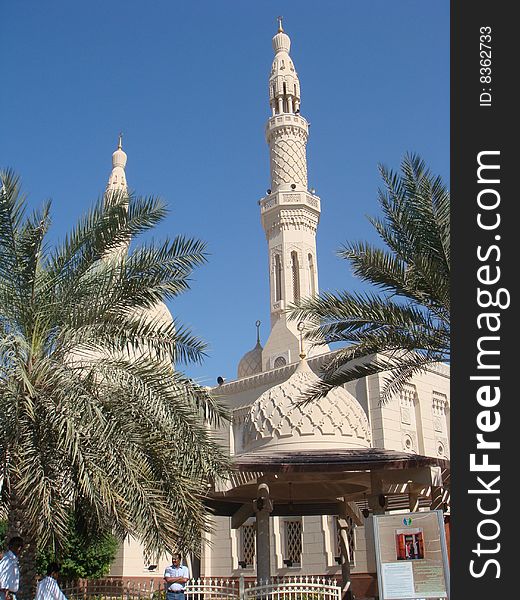 Elegant Jumeirah Mosque, which located in the Dubai City of UAE.