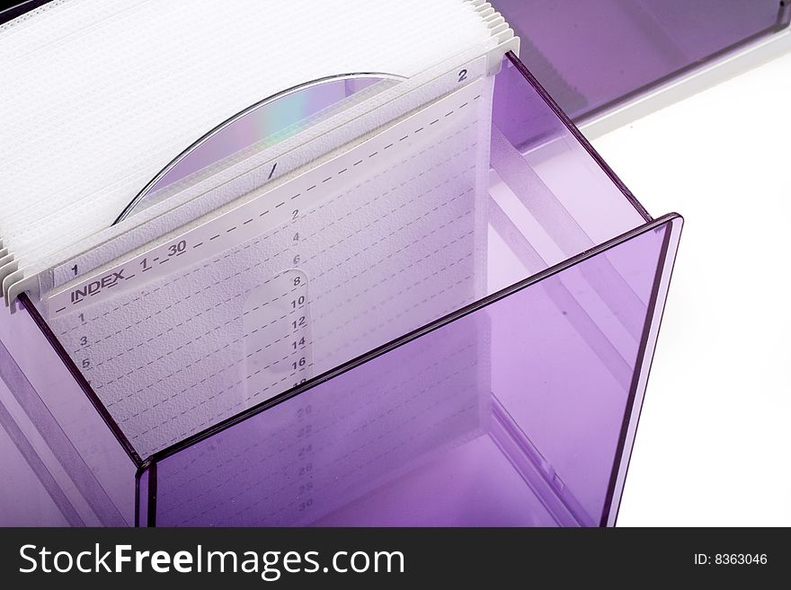 Purple CD box