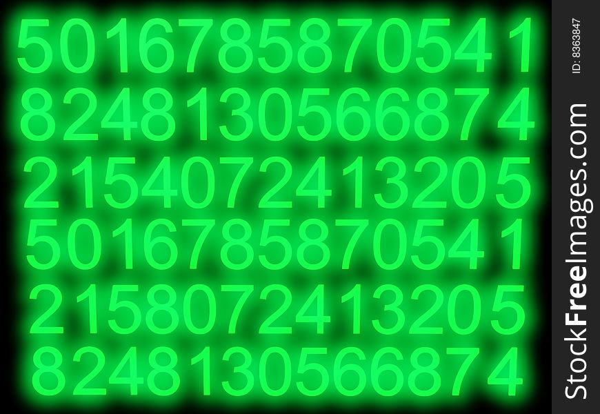 Matrix background with binary combinations