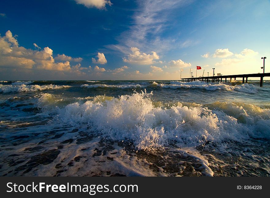 White sea in Turkey (europe)