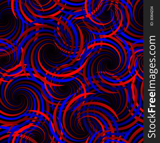 Vector illustration of Seamless Whirl Pattern