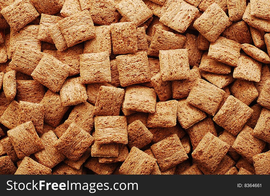 Chocolate crunchy sweets background texture