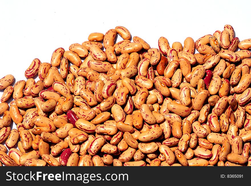 Kidney beans isolated on white background.