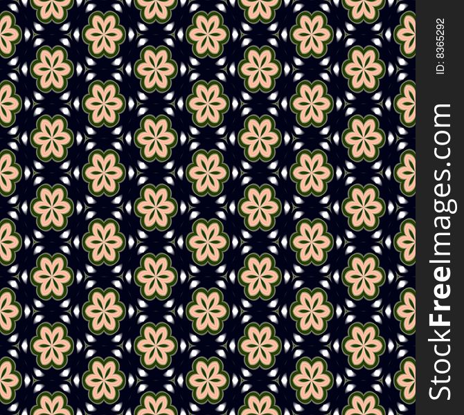 Green Flower Pattern