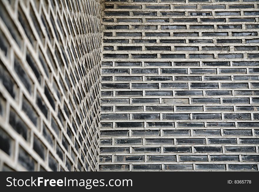 Ancient Gray Brick Wall pattern