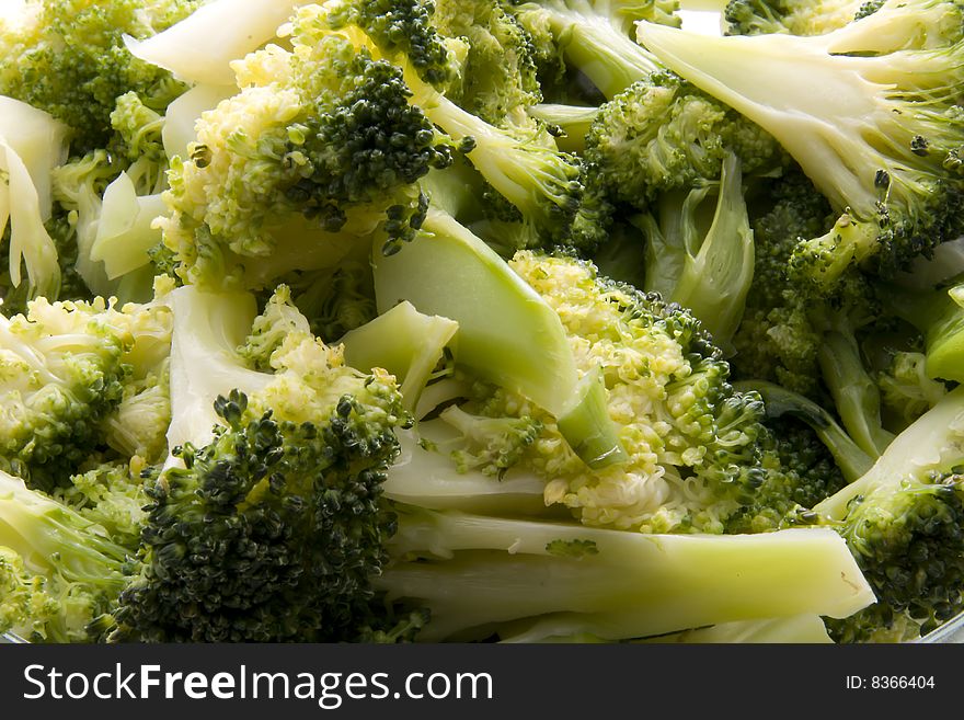 Bright green vegetarian cauliflower background