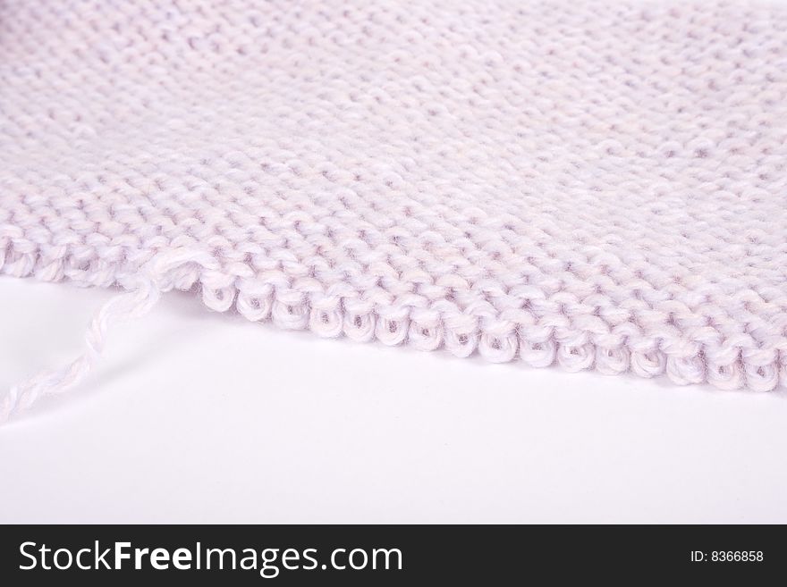 pink knit with white background