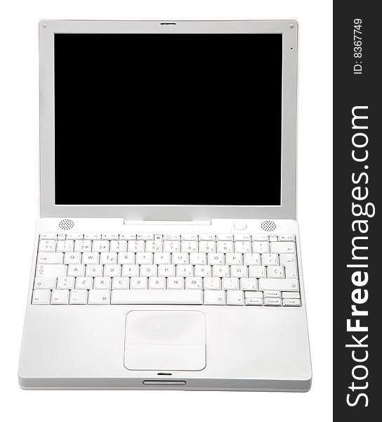 Small and modern Laptop isolated on white background. Small and modern Laptop isolated on white background