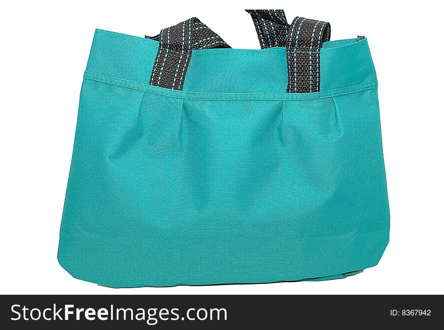 Women's green bag patterned
