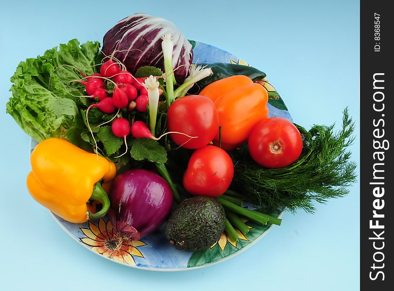 Fresh vegetables consist a lot of vitamins