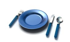 Knife, Fork, Spoon And Plate Royalty Free Stock Photos Knife, Fork, Spoon And Plate Royalty Free Stock Photos