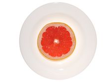 Grapefruit On Dish Royalty Free Stock Images Grapefruit On Dish Royalty Free Stock Images