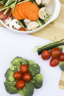 Broccoli And Cherry Tomatoes Stock Photos Broccoli And Cherry Tomatoes Stock Photos
