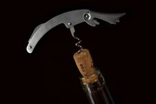 Wine Bottle Opener Royalty Free Stock Photography Wine Bottle Opener Royalty Free Stock Photography