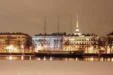 Saint-Petersburg In The Nighttime Royalty Free Stock Image Saint-Petersburg In The Nighttime Royalty Free Stock Image