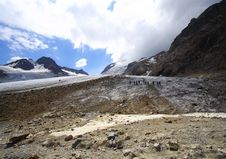 Trekkers And High Mountain Stock Images Trekkers And High Mountain Stock Images