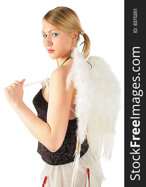 Girl In Angel S Costume