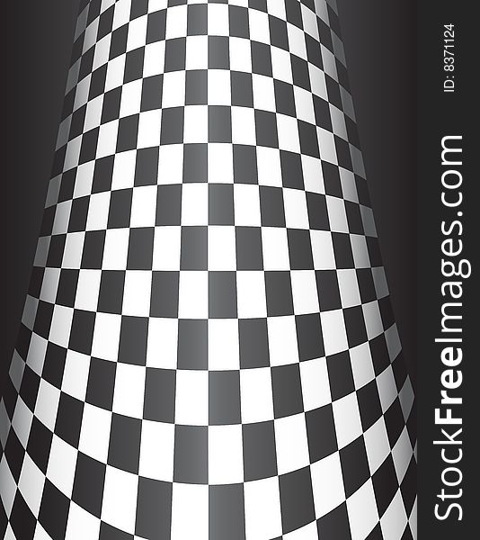 This is a Rounded Checker Board Background - vector illustration. This is a Rounded Checker Board Background - vector illustration