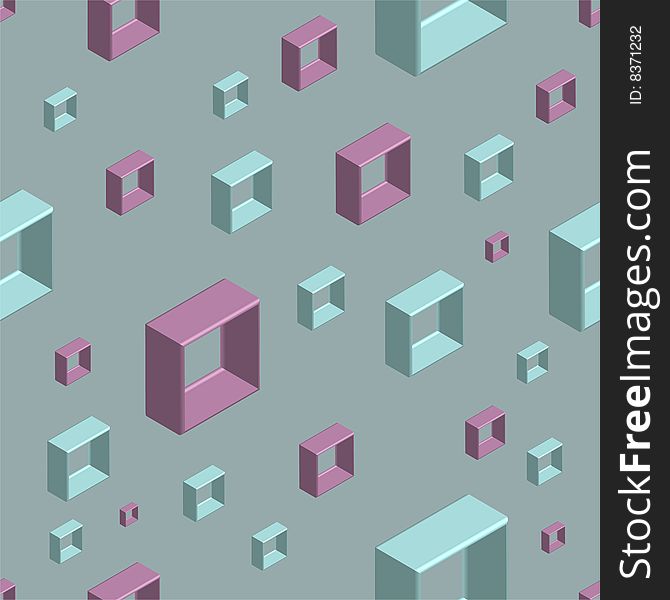 This is an abstract background of seamless square objects - vector illustration. This is an abstract background of seamless square objects - vector illustration