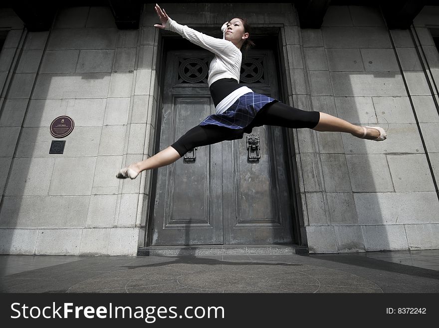 Female Dancer In The Outdoor